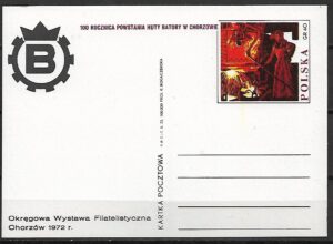 Cp.FI.519**100 LECIE HUTY BATORY OWF ''CHORZÓW''
