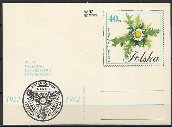 Cp.FI.528**50 LECIE POLSKIEGO TOWARZYSTWA BOTANICZNEGO