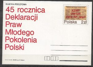 Cp.FI.802**45 ROCZNICA DEKLARACJI PRAW MŁODEGO POKOLENIA POLSKI