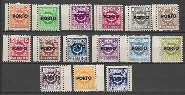 AUSTRIA PORTO MI.189-203**