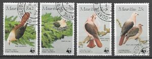 PTAKI MAURITIUS MI.609-612 KASOWANY