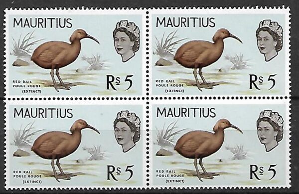 PTAKI MAURITIUS MI.281** 4-BLOK