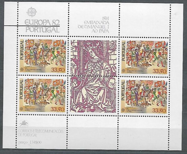 EUROPA CEPT PORTUGALIA MI.BL.35**