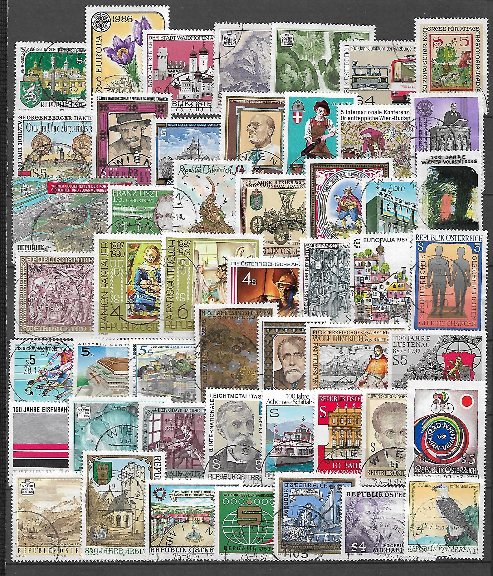 ZESTAW ZNACZKÓW AUSTRIA NR 19