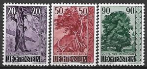 DRZEWA LIECHTENSTEIN MI.377-379**