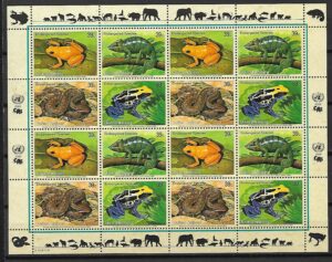 GATUNKI ZAGROŻONE WYGINIĘCIEM ONZ NOWY YORK MI.ARK.1015-1018**