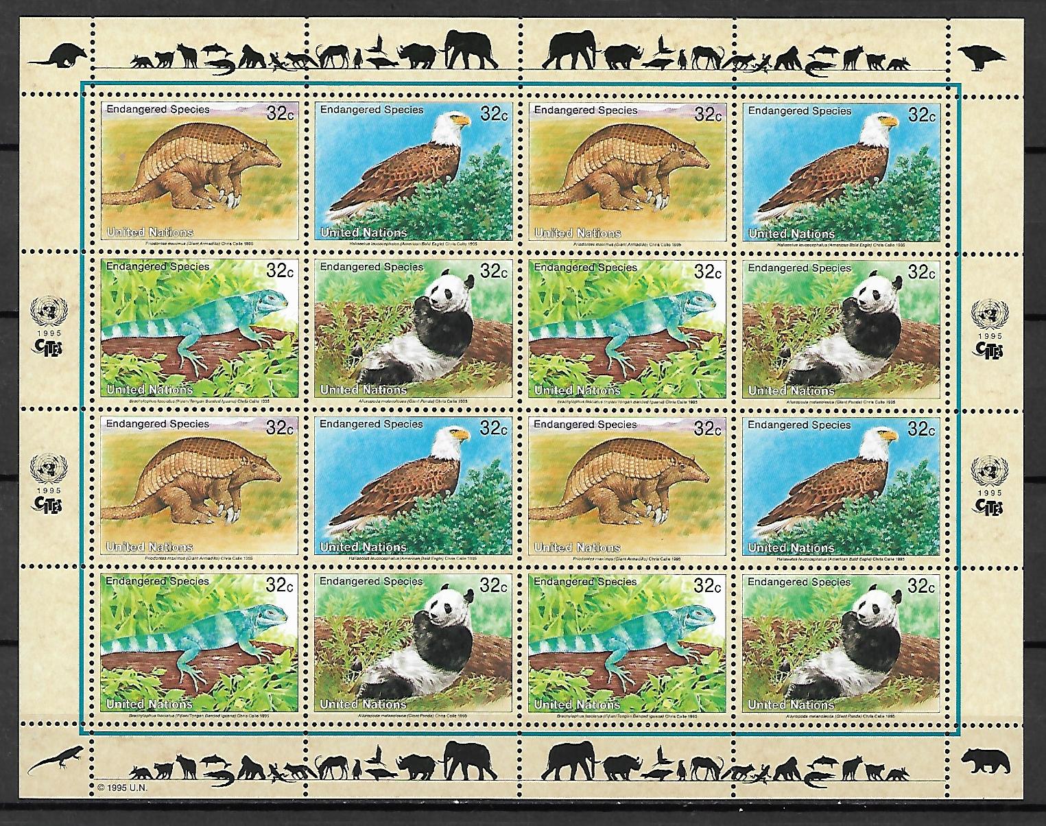 ZWIERZĘTA ONZ NOWY YORK MI.ARK.681-684**