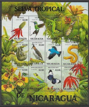 PTAKI NIKARAGUA MI.ARK.3236-3247**