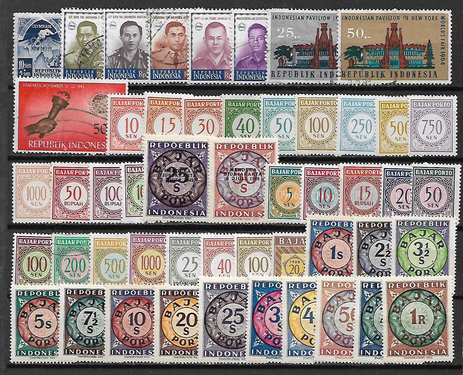 ZESTAW ZNACZKÓW INDONEZJA NR 8