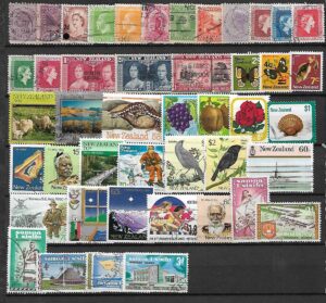 ZESTAW ZNACZKÓW NOWA ZELANDIA I SAMOA NR 1