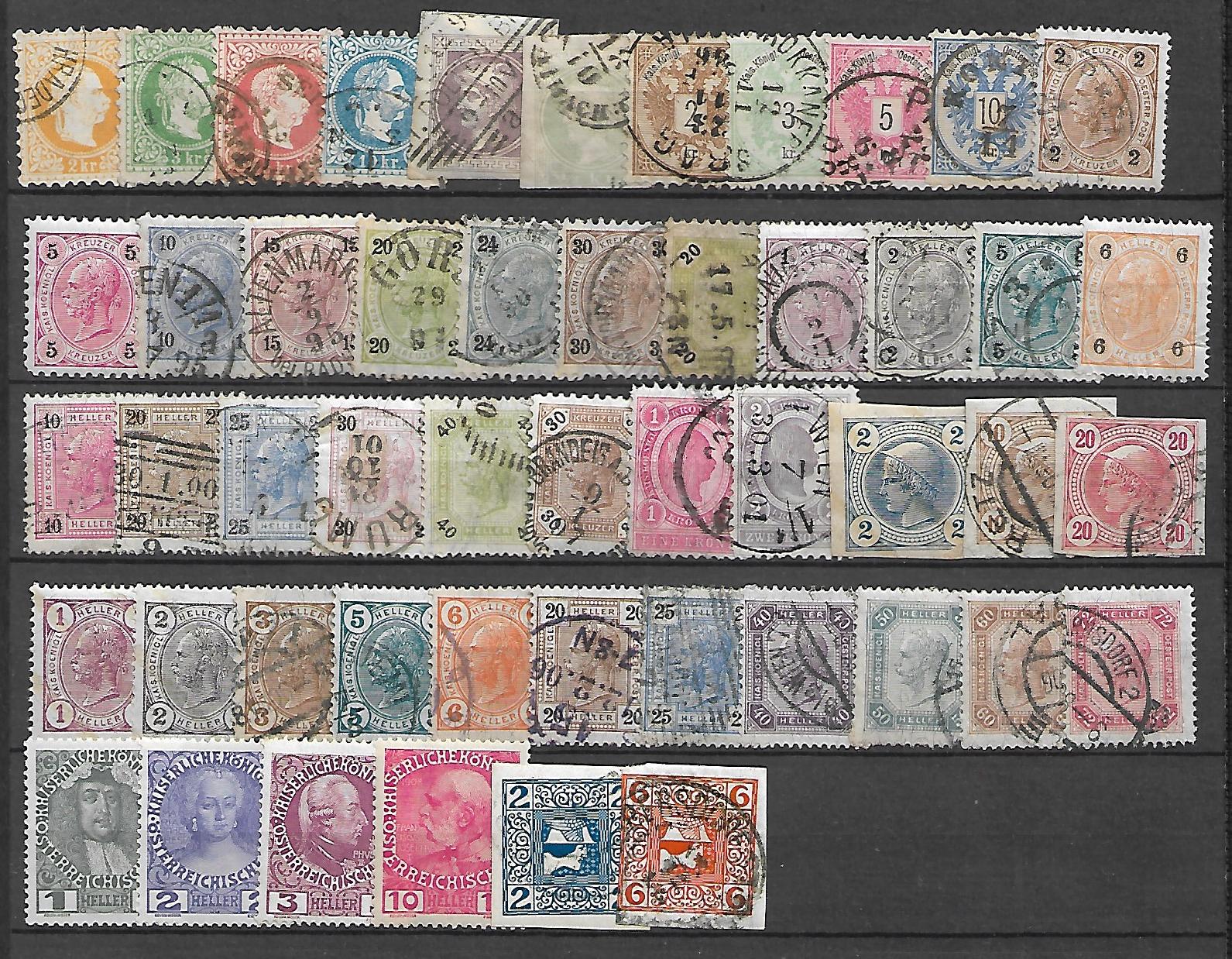 ZESTAW ZNACZKÓW AUSTRIA NR 36