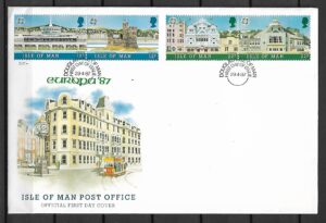 FDC EUROPA ARCHITEKTURA WYSPA MAN MI.335-338