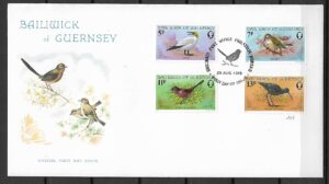 FDC PTAKI GUERNSEY MI.165-168