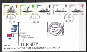 FDC STATKI JERSEY MI.187-191 NR 1