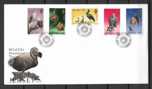 FDC OCHRONA ŚRODOWISKA ZWIERZĘTA JERSEY MI.207-211