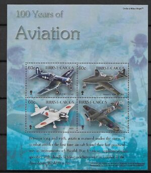 SAMOLOTY Z 1914-1918 R TURKS I CAICOS MI.ARK.1783-1786**