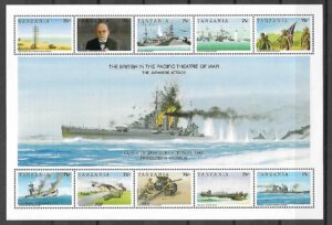 II WOJNA ŚWIATOWA NA PACYFIKU TANZANIA MI.BL.184**