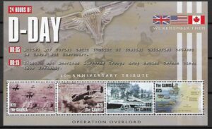 II WOJNA ŚWIATOWA GAMBIA MI.ARK.5297-5300**