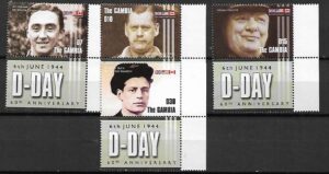 ''DZIEŃ D'' GAMBIA MI.5293-5296**