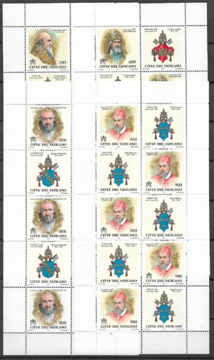 POCZET PAPIEŻY WATYKAN MI.ARK.1269-1276**