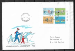 FDC SPORT FINLANDIA MI.1074-1077