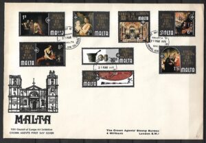 FDC SZTUKA MALTA MI.401-408