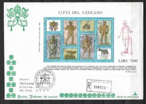 FDC SZTUKA MOZAIKA WATYKAN MI.BL.9 NR 1