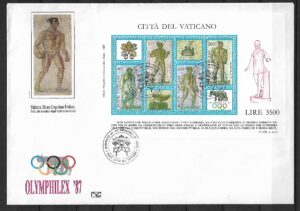 FDC SZTUKA MOZAIKA WATYKAN MI.BL.9 NR 2