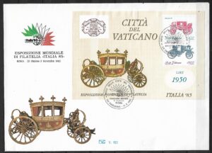 FDC KARETA WATYKAN MI.BL NR 2