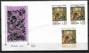 FDC BOŻE NARODZENIE WATYKAN MI.464-466 NR 1