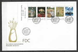 FDC MALARSTWO FINLANDIA MI.1023-1027 NR 1