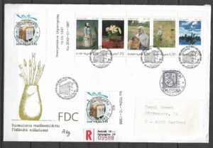 FDC MALARSTWO FINLANDIA MI.1023-1027 NR 2