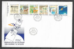 FDC SATELITA FINLANDIA MI.1059-1064 NR 2