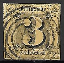 KSIĘSTWO NIEMIECKIE THURN UND TAXIS MI.6 KASOWANY