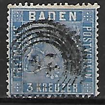 KSIĘSTWO NIEMIECKIE BADAENIA MI.10 KASOWANY