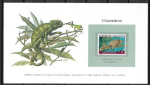 KAMELEON MADAGASKAR KOLEKCJA ZWIERZĄT ŚWIATA NA KARCIE
