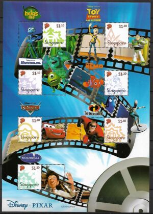 FILMY ANIMOWANE DISNEYA I PIXAR SINGAPUR I.ARK.1739-1745**