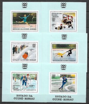 OLIMPIADA ZIMOWA GUINE-BISSAU MI.BL.37-42**