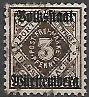 KSIĘSTWO NIEMIECKIE WITEMBERGIA MI.135 KASOWANY