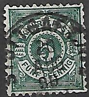 KSIĘSTWO NIEMIECKIE WITEMBERGIA MI.56b KASOWANY