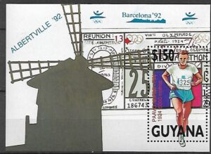BIEGACZ GUYANA MI.BL.194** RÓŻNE NADRUKI