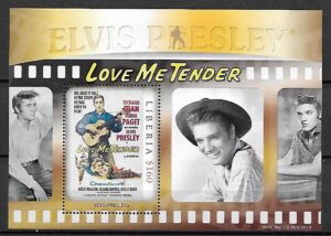 ELVIS PRESLEY LIBERIA MI.BL.569**