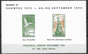 WYSTAWA FILATELISTYCZNA NOWA ZELANDIA 1972 R**