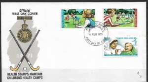 FDC GRA W GOLFA NOWA ZELANDIA MI.562-564