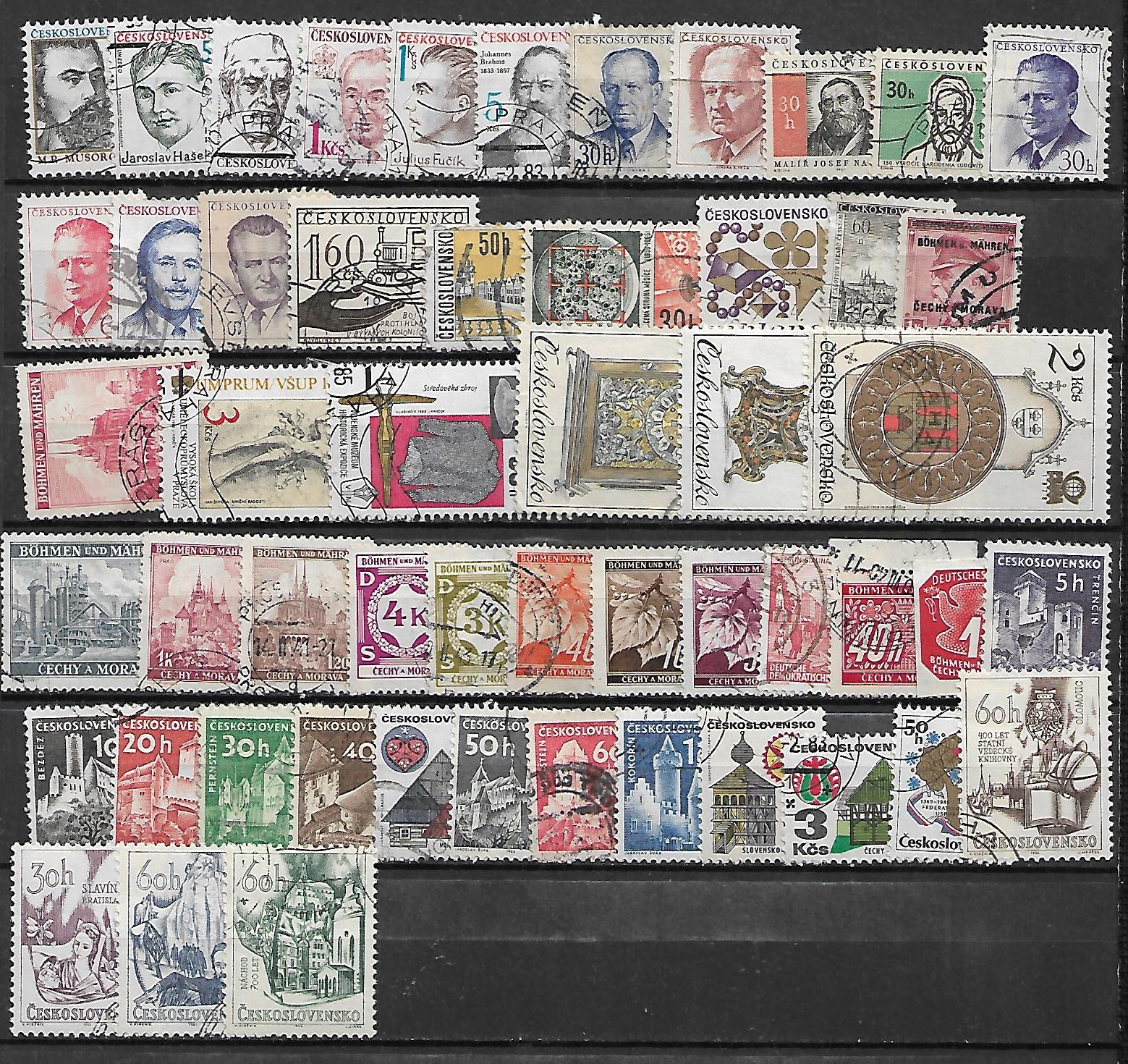 ZESTAW ZNACZKÓW CZECHOSŁOWACJA NR 12