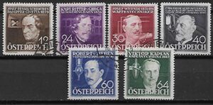 WANALAZCY I INŻYNIEROWIE AUSTRIA MI.632-637 KASOWANY