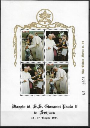 JAN PAWEŁ Z WIZYTĄ W SZWAJCARII W 1984 R**