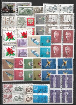 ZESTAW ZNACZKÓW POLSKA CZWOROBLOKI KASOWANE NR 2