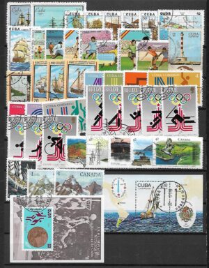 ZESTAW ZNACZKÓW AMERYKA POŁUDNIOWA + KUBA