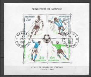 PIŁKA NOŻNA MONAKO MI.BL.20 KASOWANY